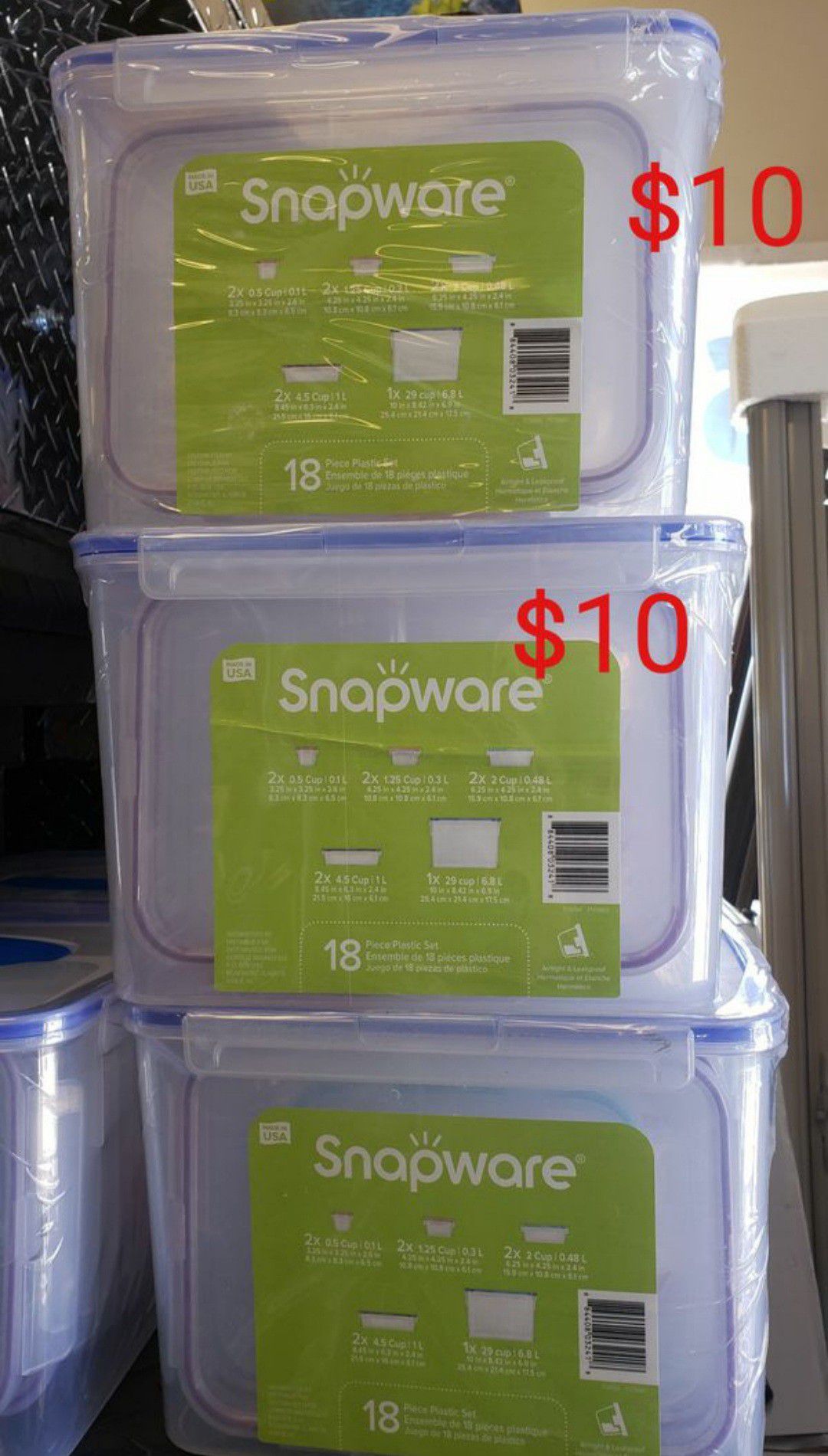 Snapware Plastic Food Storage Container Set (18-piece)