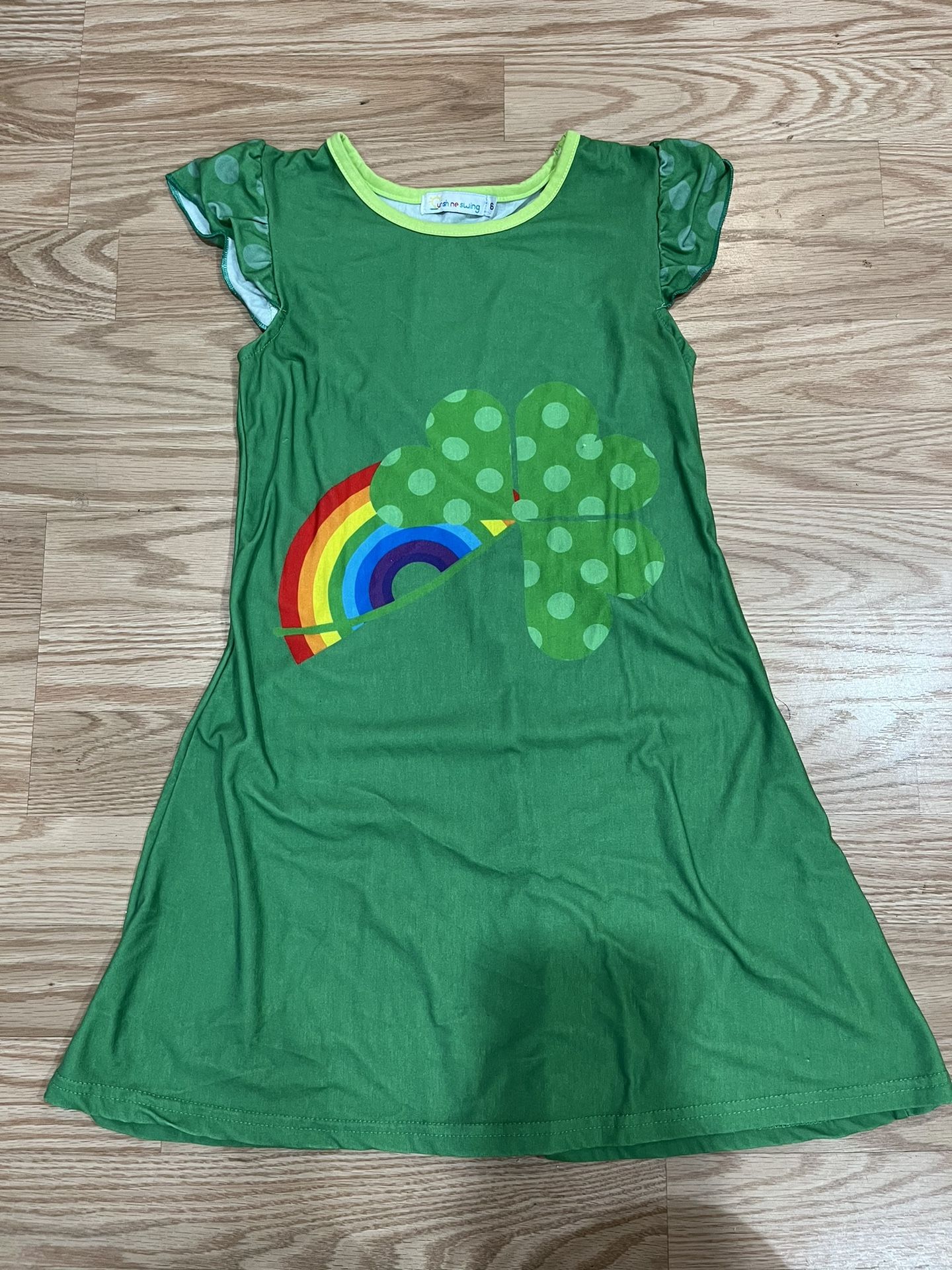 St Patrick’s Day Swing Dress Irish Dress Sz 6