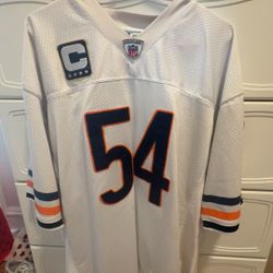 Brian Urlacher Signed Captain Reebok Jersey 