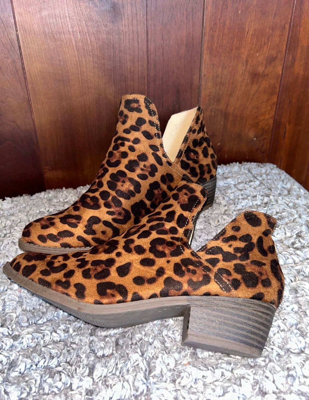 Cheetah Print Booties