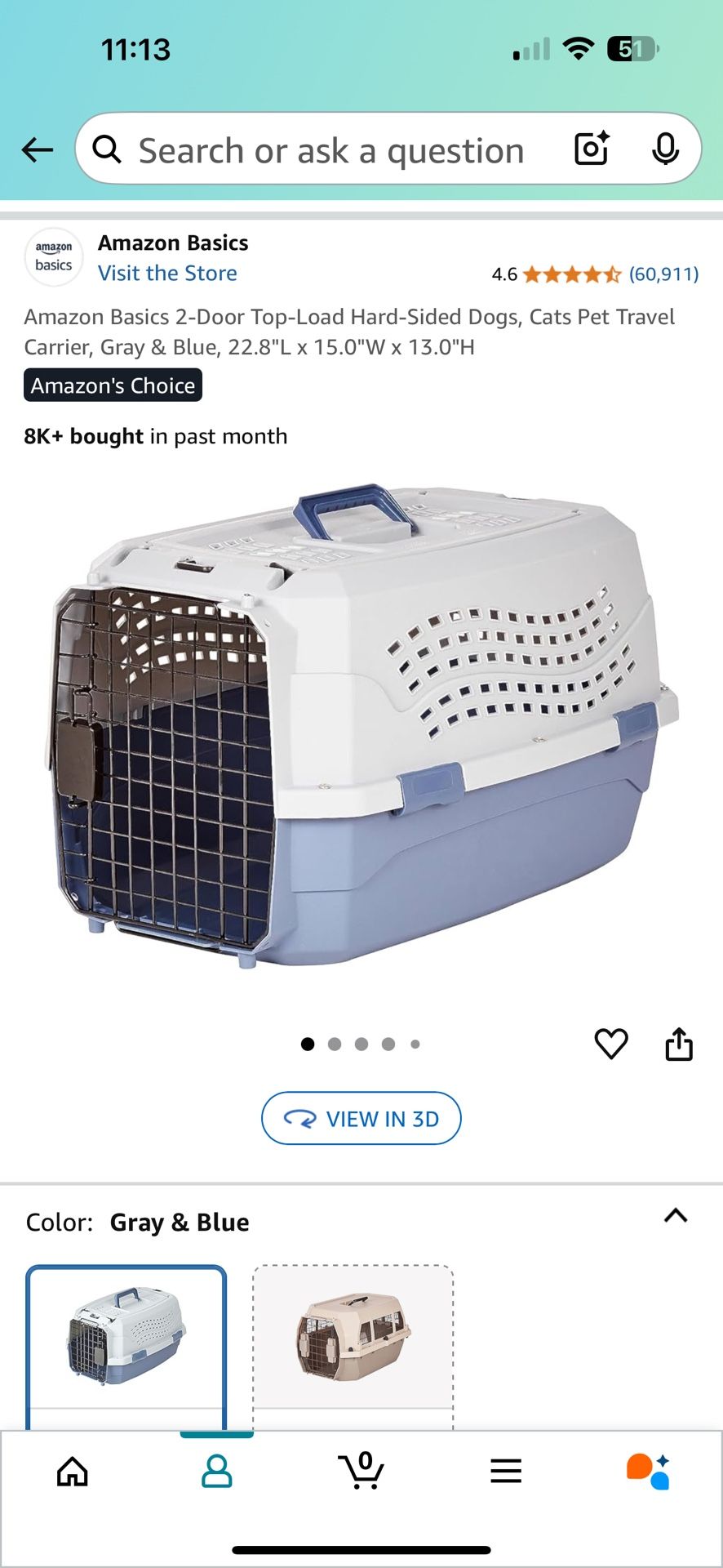 Amazon Basics Pet Crate