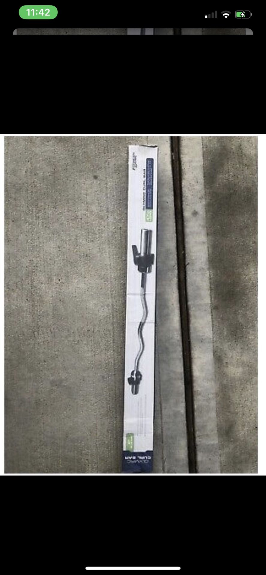 Fitness gear curl bar