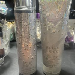 Bath & Body Works Ballet Nights Fragrance Mist & Body Cream Set
