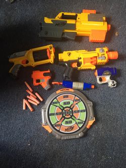 Nerf guns and accessories