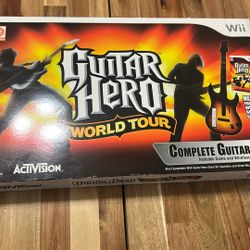 Nintendo Wii Guitar Hero Set Sealed Game