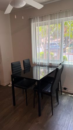 Small kitchen table, 4 chairs, set