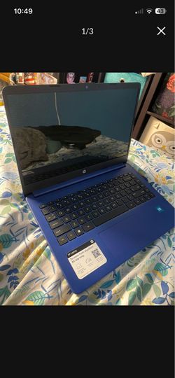 Blue hp laptop