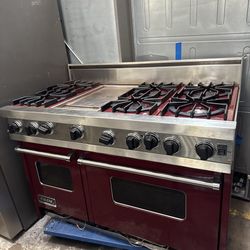 Viking gas range 48” stainless steel