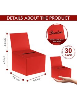 30 Raffle Boxes (Red)