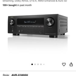 Denon Receiver Home Theatre Ave-3800H