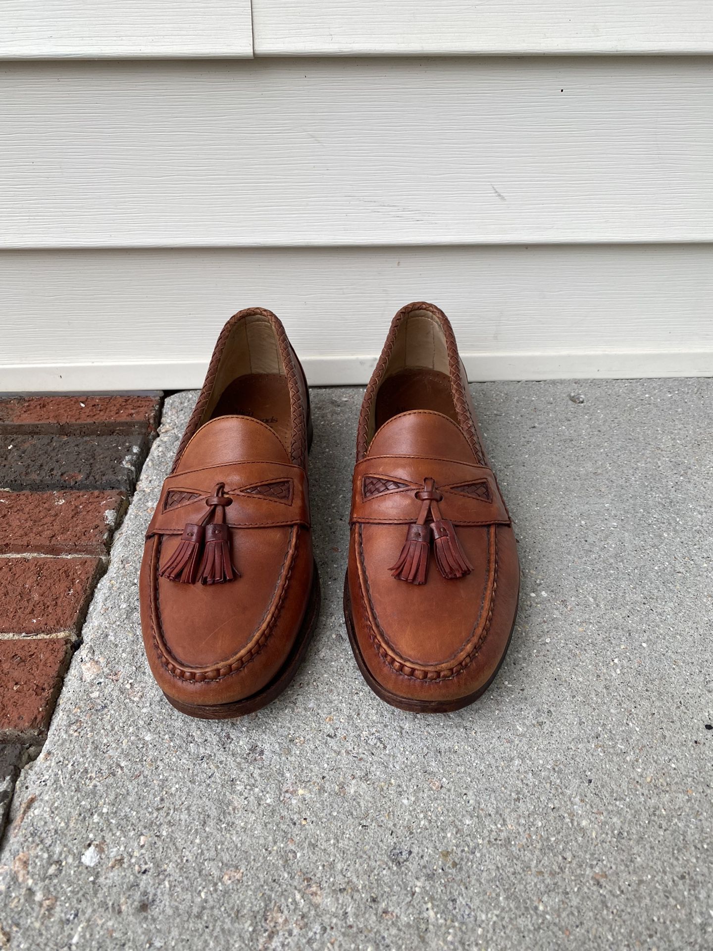 Allen Edmonds Maxfield Brown Leather Tassel Loafers Made In USA Men's 11.5 D