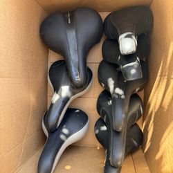 Beach Cruiser Black Steel Handle Bars, Seat Posts, And Seats