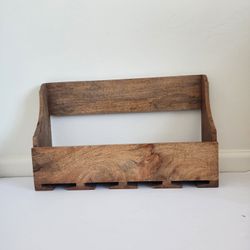 Wine Bottle And Glass Holder Rack