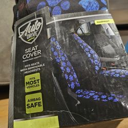 Paw Print Seat Cover For Cars