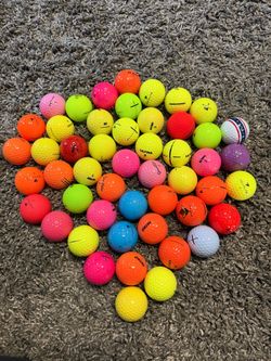 50 Mixed Brands and colors golf balls