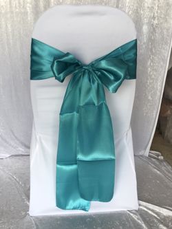 Chair sashes satin wedding decor decorations