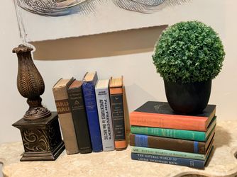 Lot of 10 Antique Vintage Old Books Decorator Collection