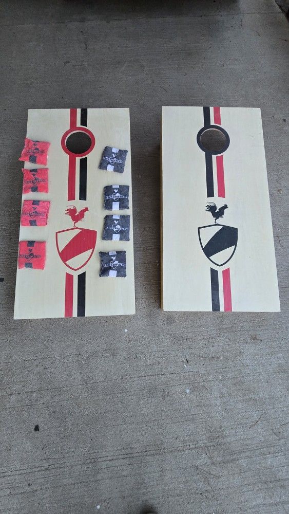Cornhole Set Solid Wood