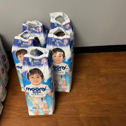 Merries Moony Japanese Diapers All Sizes Kids Baby Diapers