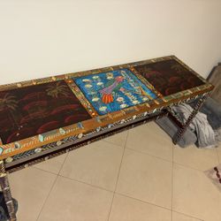 Hand- Painted Console Table 