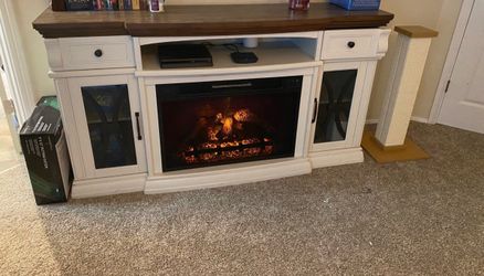 Fire place TV stand