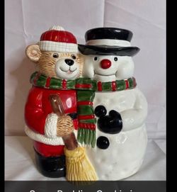 Christmas cookie jar