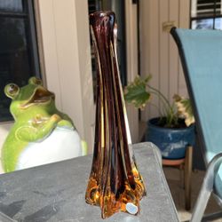Vintage Italian Murano Swirl Glass Vase Sculpture, 1(contact info removed)’s