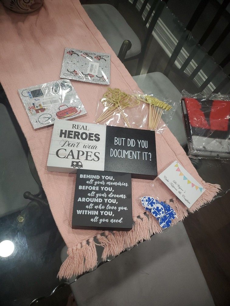 Paramedic Decorations With Flag