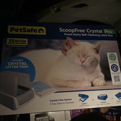 Scoopfree Crystal Pro Self Cleaning Litter Box