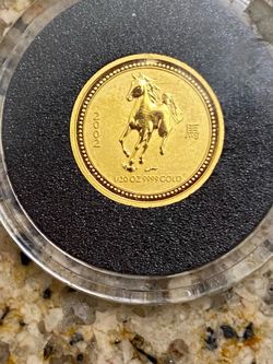 2002 year of the horse $5 gold coin