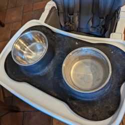Dog Bowls With Mat