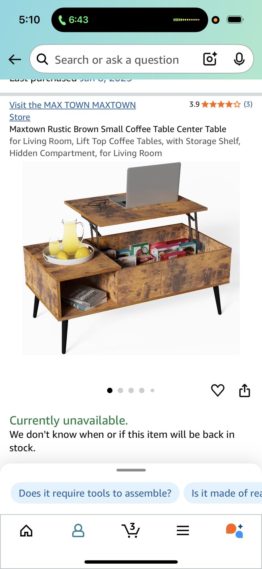 Coffee Table/ Desk