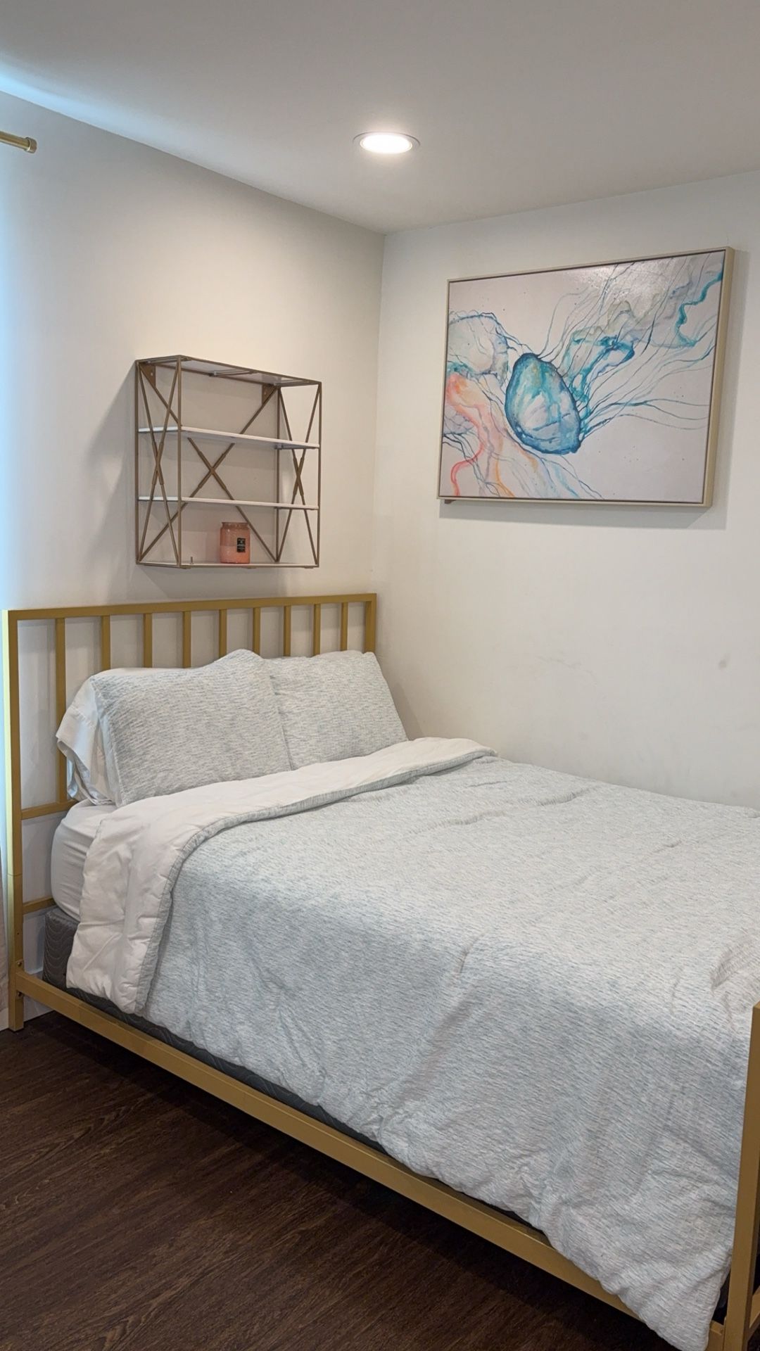 Queen Size Bed Frame,mattress,box spring with FREE Nightstand
