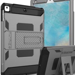 iPad 5th/6th Generation Case, Heavy Duty with Kickstand Shockproof Protective Case Cover for Apple iPad 9.7 inch 2017/2018,iPad Air/iPad Air 2/iPad P