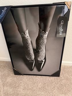 Art Prada Boots Print