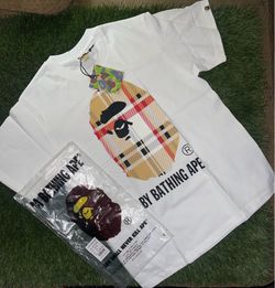 Burrberry x Bathing Ape Tee shirt