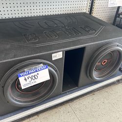 Quantum audio speakers w box