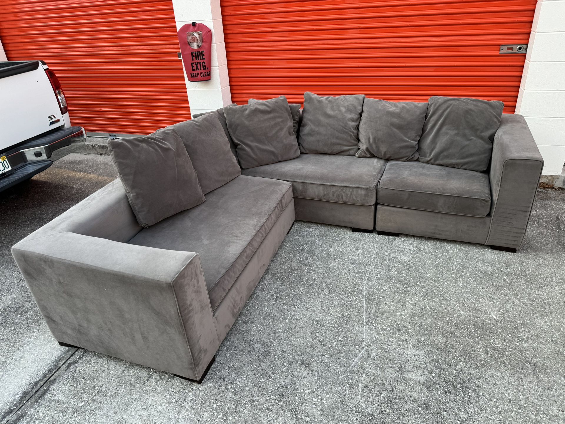 Grey Sectional  Couch