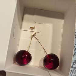 Cherry Drop Earrings