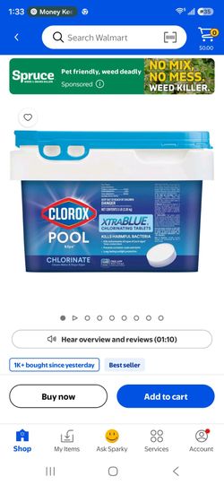 Clorox 5 pound bucket of  pool tabs