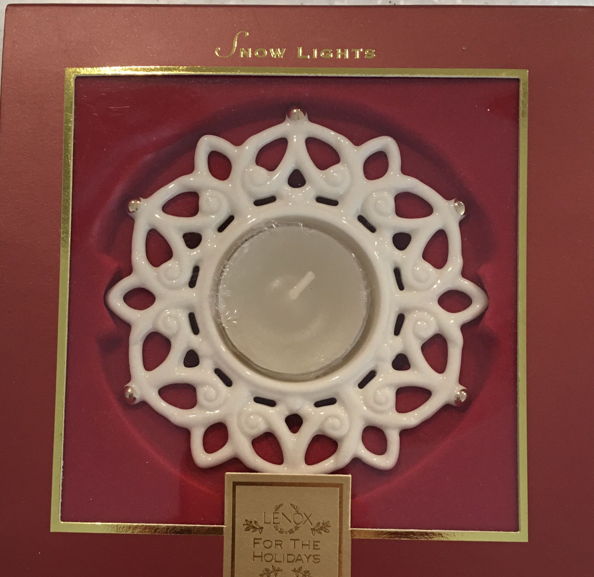 Lenox Snowflake Votive Candles (set Of 2)