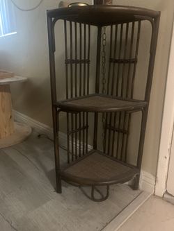 Bamboo Corner Shelf