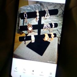 Large Black Velvet 3 Tier Jewelry Holder! (Bracelets Sold SeparaTely