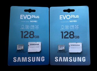 Samsung EVO Plus 128GB microSDXC Memory Card + SD Adaptor, Up to 160MB/s