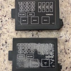 98-02 Camaro Firebird Fuse Box Panel Cover Set OEM GM 1(contact info removed)A 1(contact info removed)B