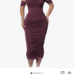 Burgundy Dress
