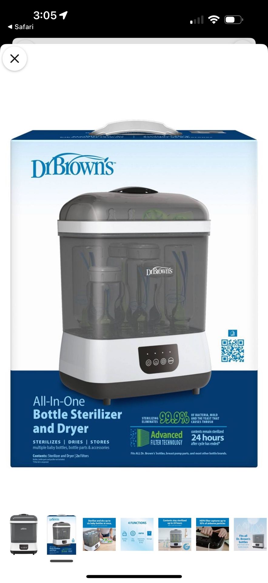 Dr Brown Sterilizer 
