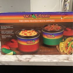 *BRAND NEW Two 20oz Dipping Pots & Lids