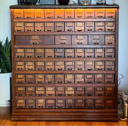 *RARE* W. C. Heller & Co  (75) Drawer Cabinet