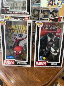 Funko Pop Comic Covers Spider-Man & Venom Bundle